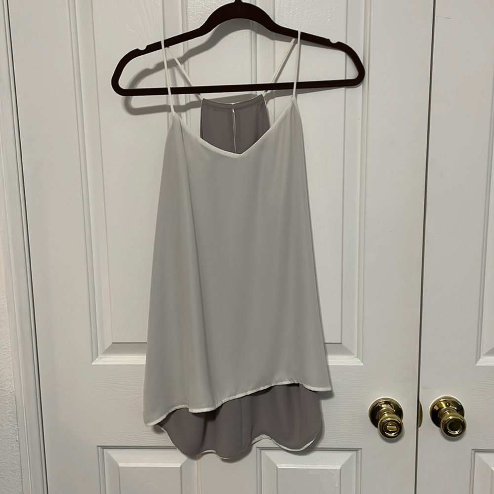 Reversal white/grey shirt